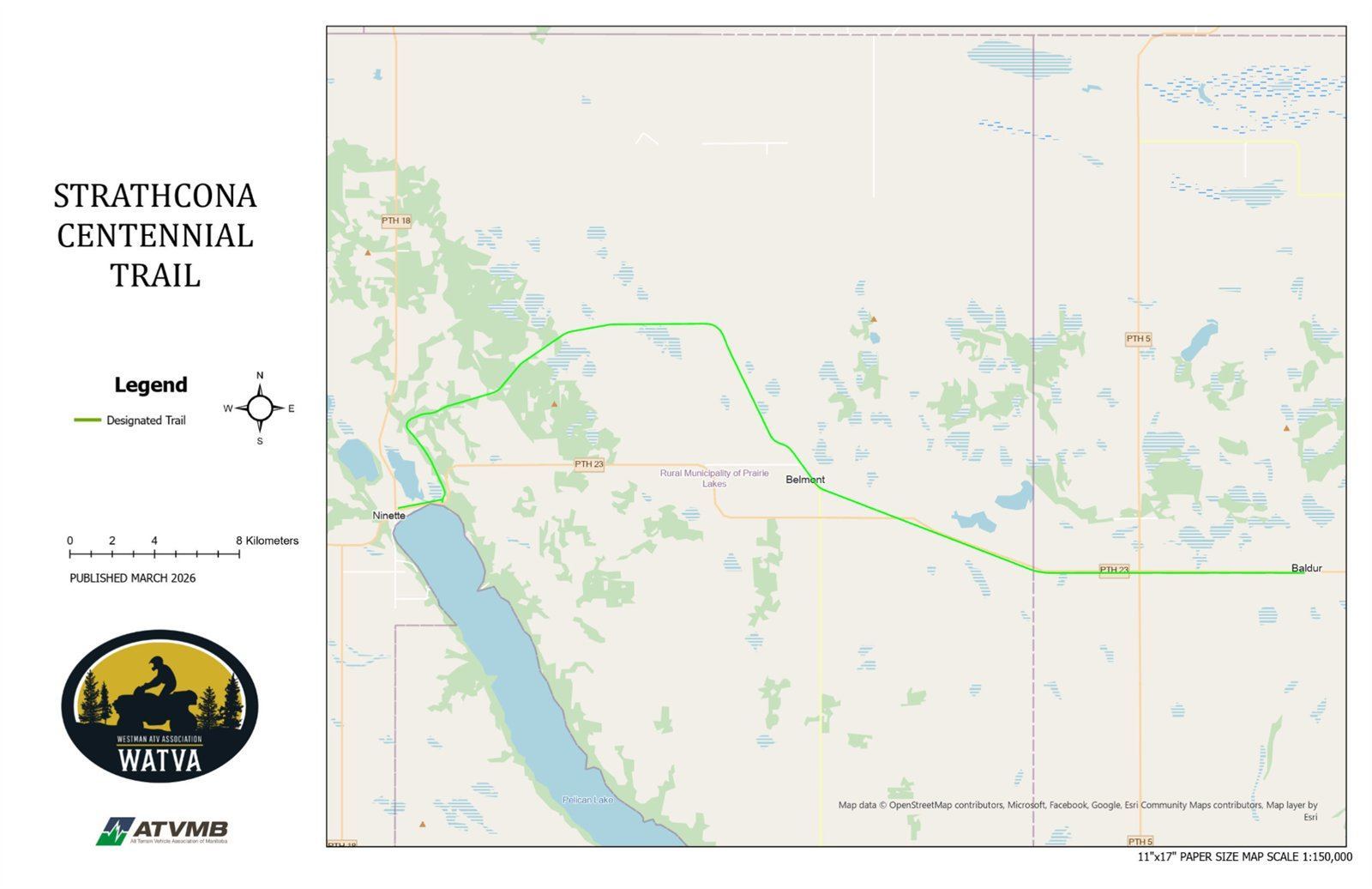 Strathcona Centennial Trail map